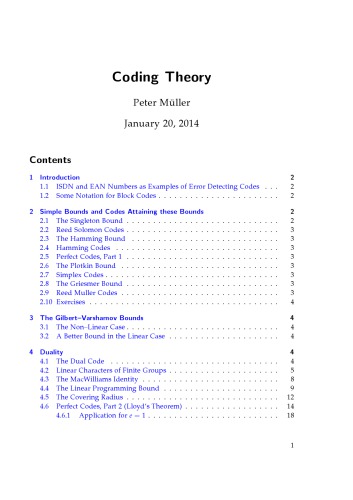 Coding Theory