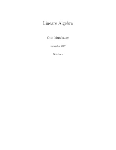 Lineare Algebra