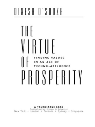 The Virtue of Prosperity : Finding Values In An Age Of Techno-Affluence