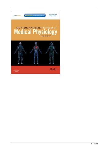 Guyton and Hall Textbook of Medical Physiology