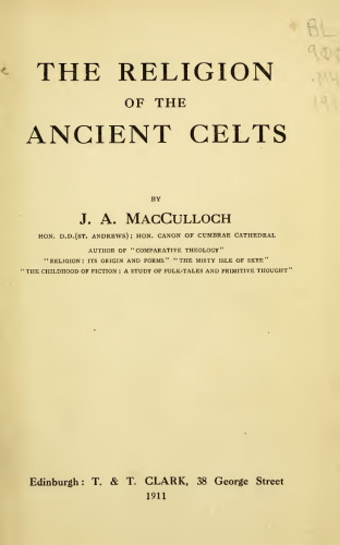 The Religion of the Ancient Celts