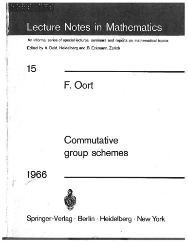 Commutative group schemes