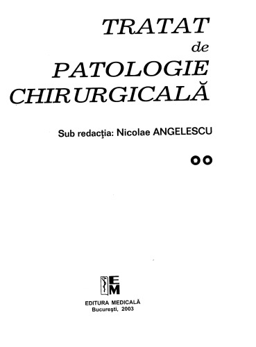 Tratat de patologie chirurgicală