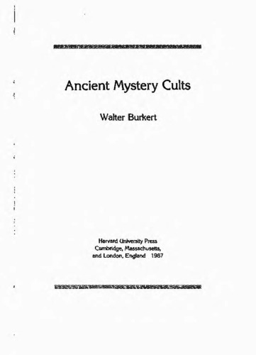 Ancient Mystery Cults