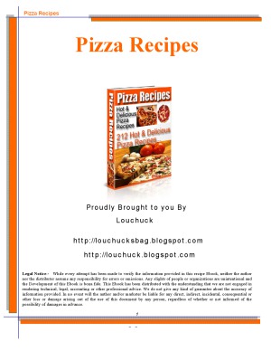 212 Hot & Delicious Pizza Recipies