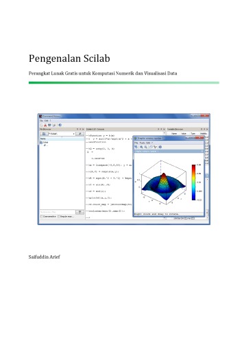 Pengenalan Scilab