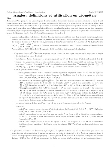 Angles: définitions et utilisation en géométrie