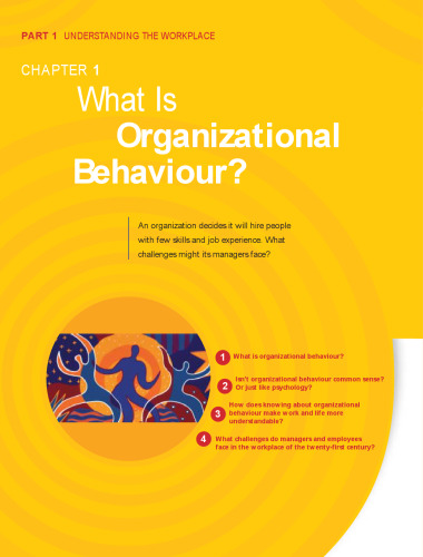 Organizational Behaviour, Third CDN Edition