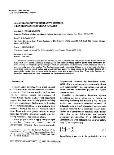 Quasiperiodicity in dissipative systems. Renormalization group analysis