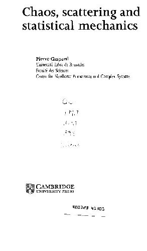 Chaos, scattering and statistical mechanics