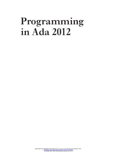 Programming in Ada 2012