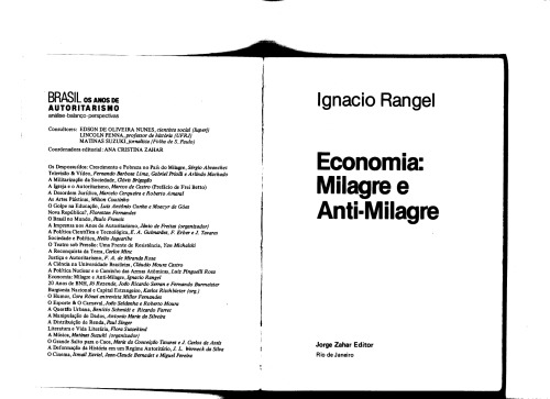 Economia - Milagre e antimilagre