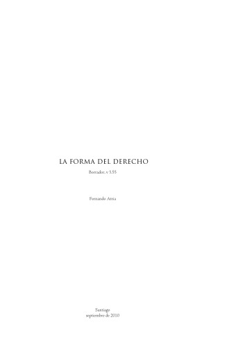 La Forma del Derecho