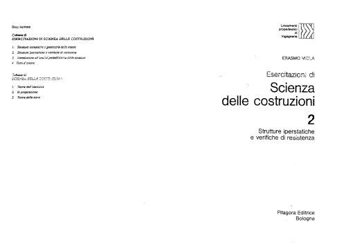 Esercitazioni di scienza delle costruzioni