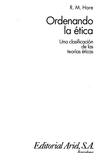 Ordenando la ética. Una clasificación de las teorías éticas