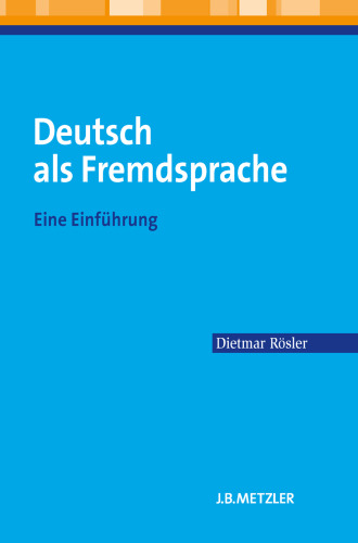 Deutsch als Fremdsprache: Eine Einführung