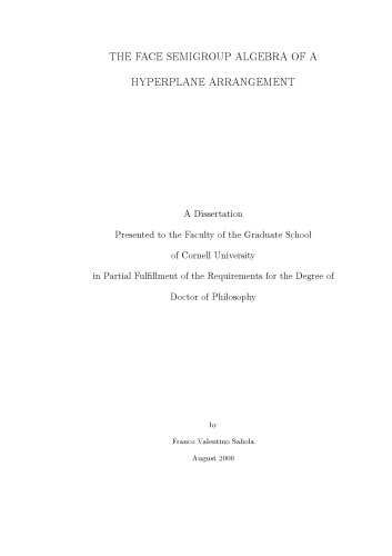 The face semigroup algebra of a hyperplane arrangement