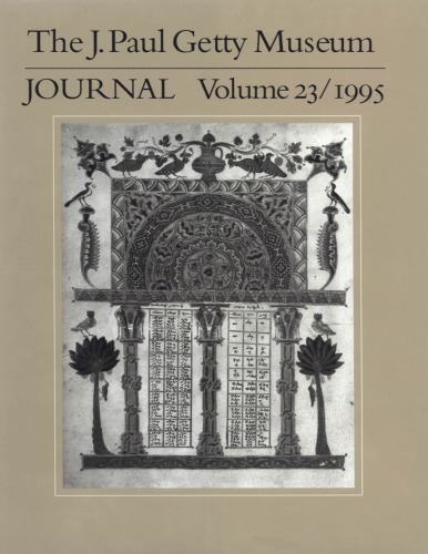 The J. Paul Getty Museum Journal