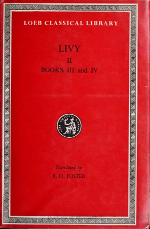 Livy: History of Rome (Books 3-4)