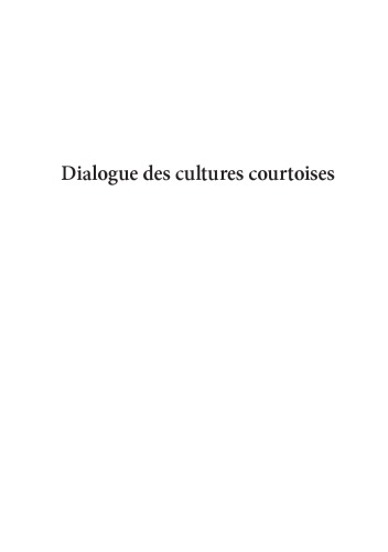 Dialogue des cultures courtoises