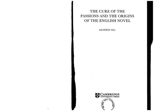 The Cure of the Passions and the Origins of the English Novel