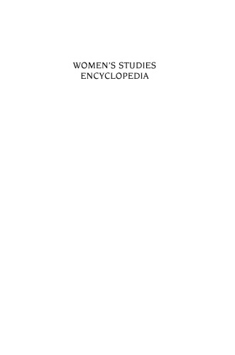 Women’s Studies Encyclopedia