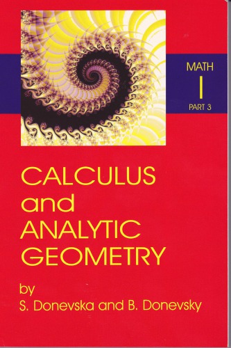 Mathematics I. Calculus and analytic geometry part 3