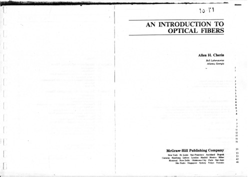 Introduction to Optical Fibers