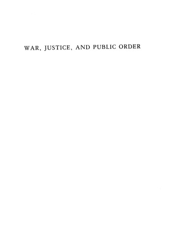 War, justice and public order: England and France in the later Middle Ages