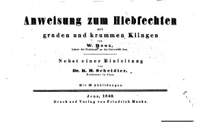 Anweisung zum biebfechten mit graden und krummen Klingen.