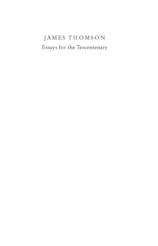 James Thomson: Essays for the Tercentenary