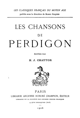 Les chansons de Perdigon