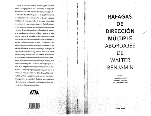 Ráfagas de dirección múltiples. Abordajes de Walter Benjamin