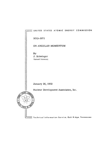 On Angular Momentum