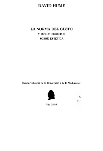 La norma del gusto y otros escritos sobre estetica