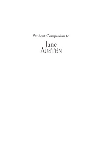 Student Companion to Jane Austen