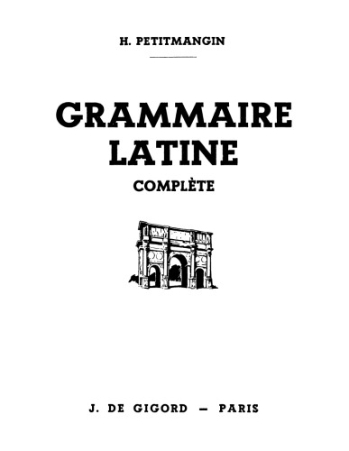 Grammaire latine (complète)