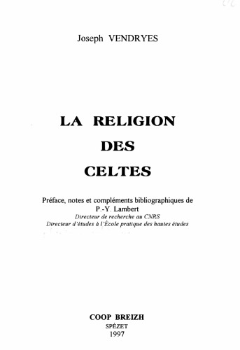 La religion des Celtes