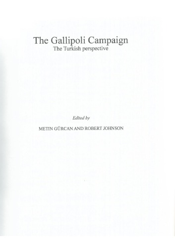 Reflections on the Gallipoli Campaign in Turkish Literature