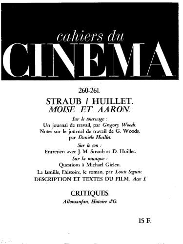 Cahiers du Cinéma n. 260-278