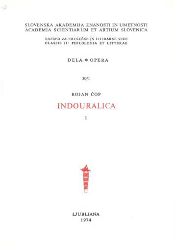 Indouralica series (I—XV) and other articles.