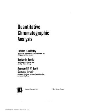 Quantitative Chromatographic Analysis