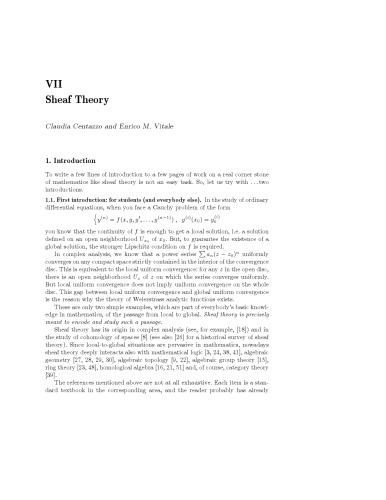 Sheaf Theory [single chapter from 