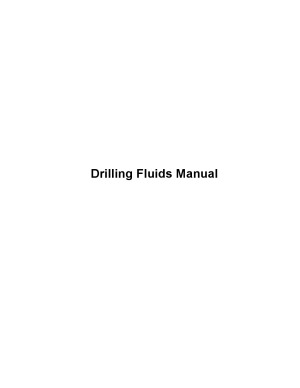 Drilling Fluids Manual