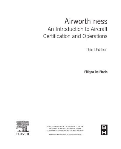 Airworthiness. An Introduction to Aircraft Certification and Operations