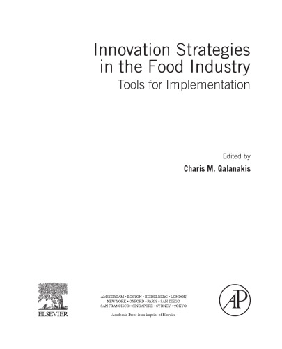 Innovation Strategies in the Food Industry. Tools for Implementation