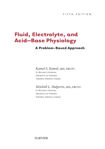 Fluid, Electrolyte and Acid-Base Physiology. A Problem-Based Approach