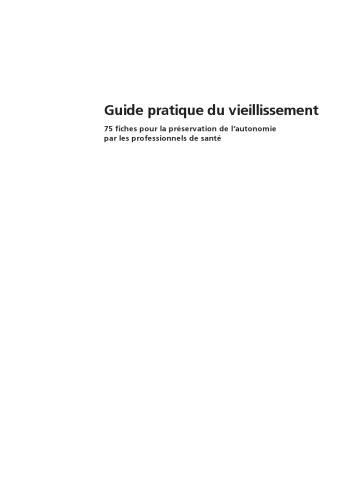 Guide Pratique du Vieillissement