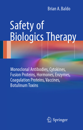 Safety of Biologics Therapy: Monoclonal Antibodies, Cytokines, Fusion Proteins, Hormones, Enzymes, Coagulation Proteins, Vaccines, Botulinum Toxins