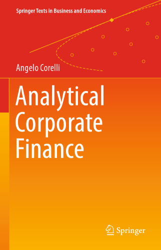 Analytical Corporate Finance